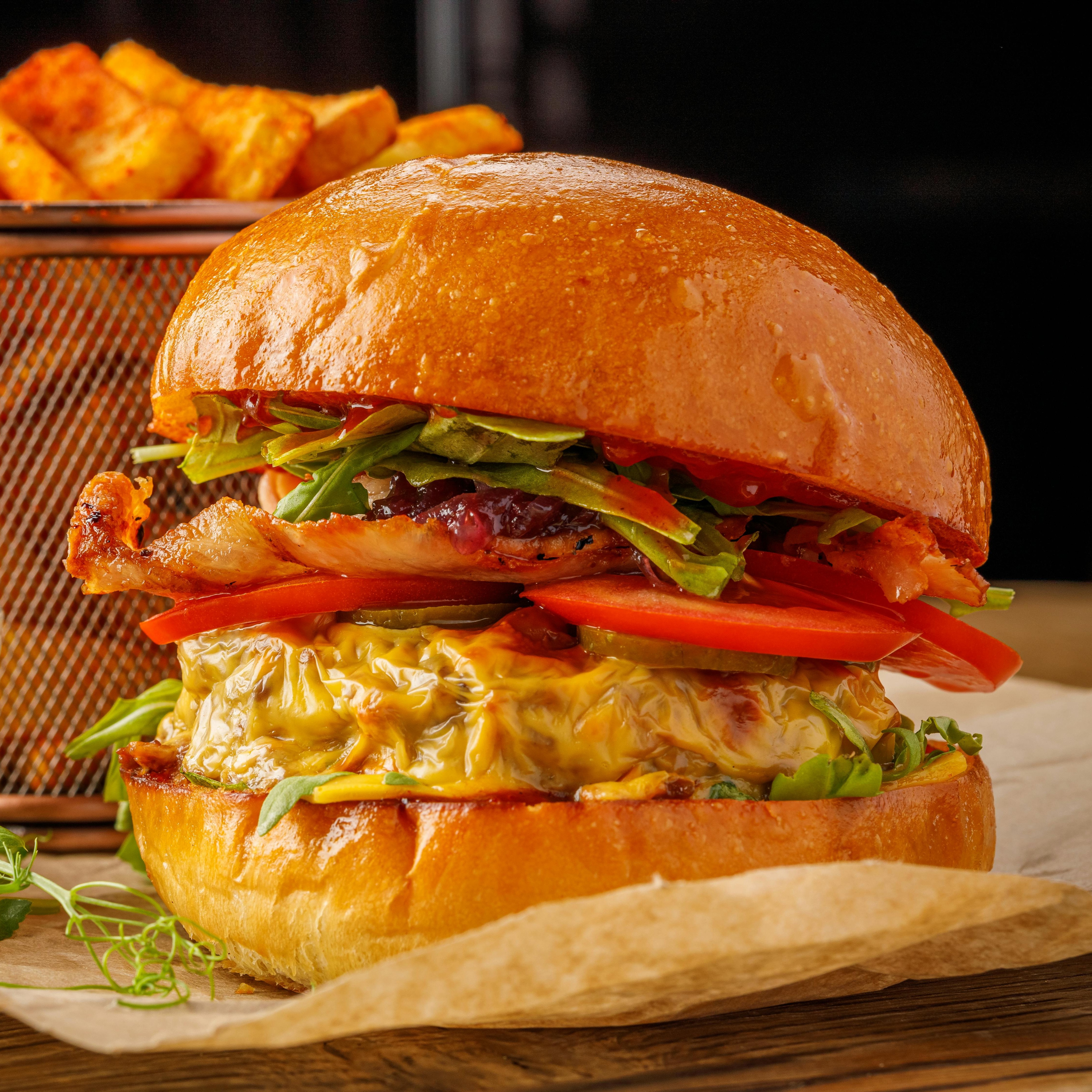 Linzenburger met seizoensgroenten